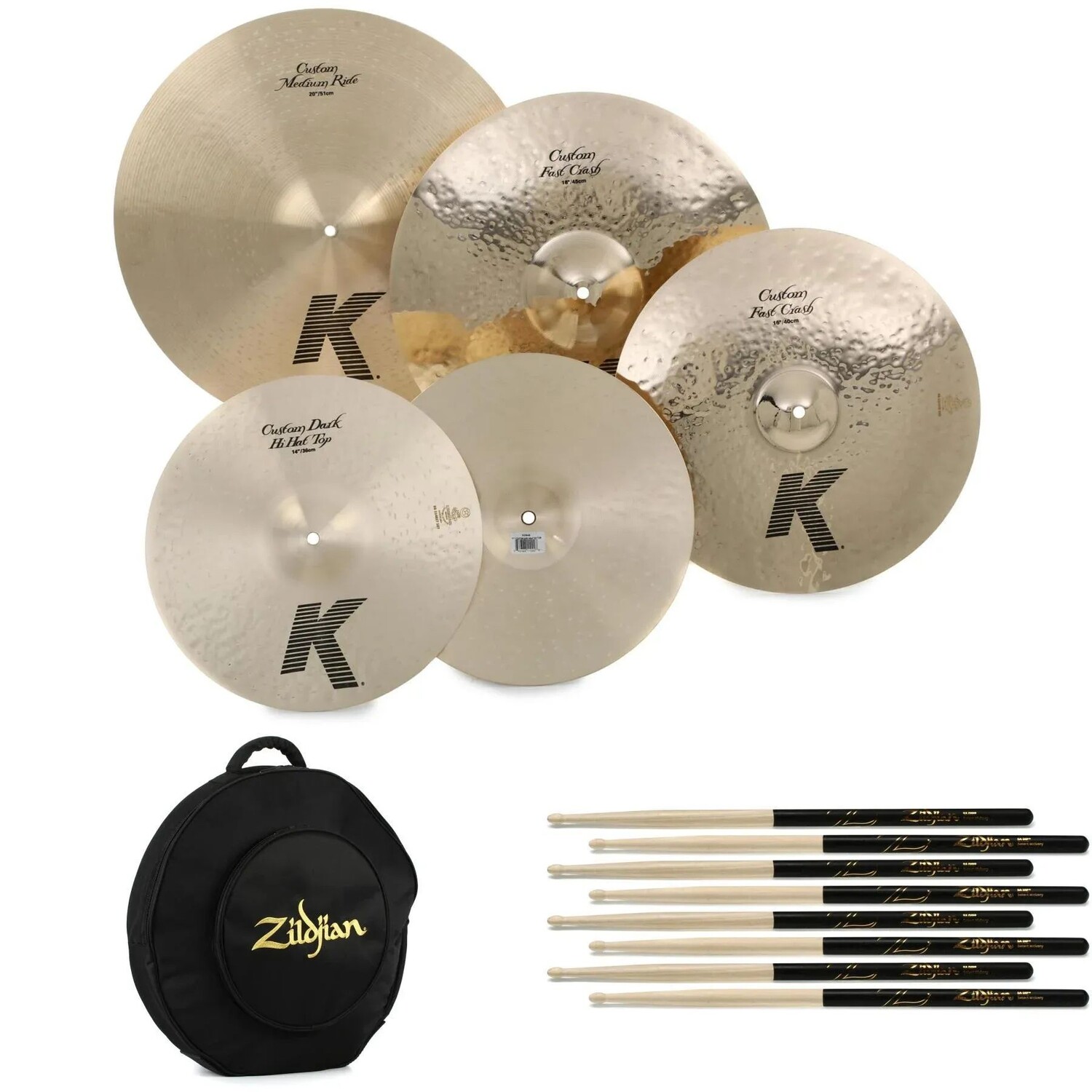 

Комплект тарелок Zildjian K Custom Worship — 14/16/18/20 дюймов
