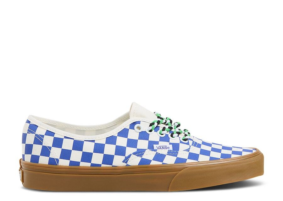 

Кроссовки Vans Authentic, цвет Checkerboard Blue Gum Braided Laces