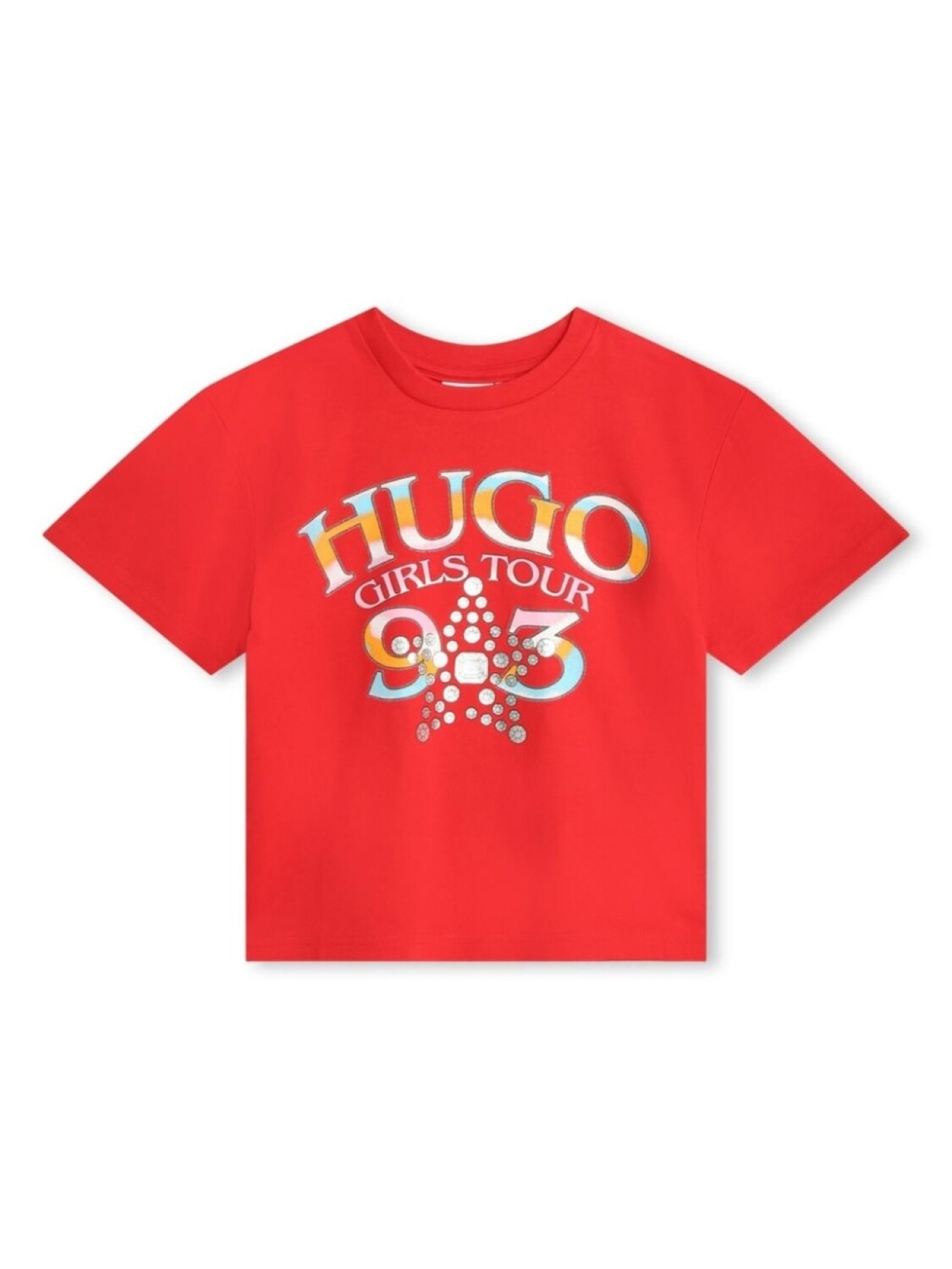 

HUGO KIDS футболка с логотипом, красный