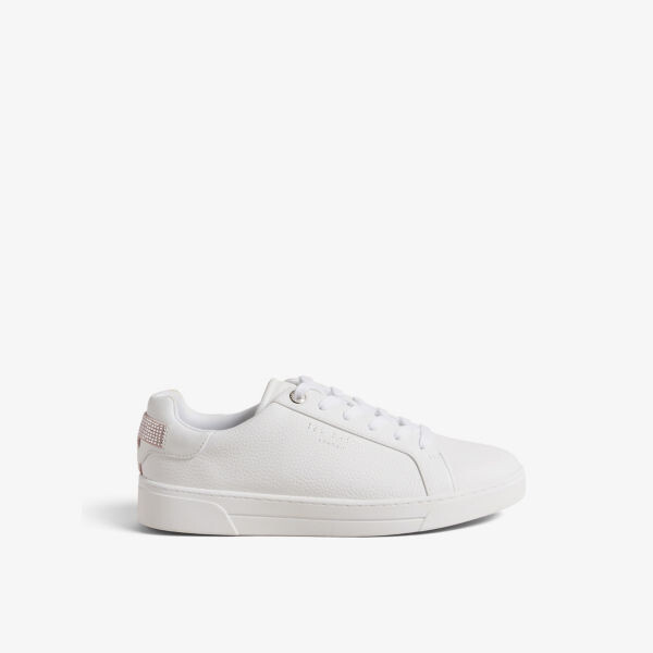 

Кроссовки Arpele из смесовой кожи, украшенные кристаллами Ted Baker, белый