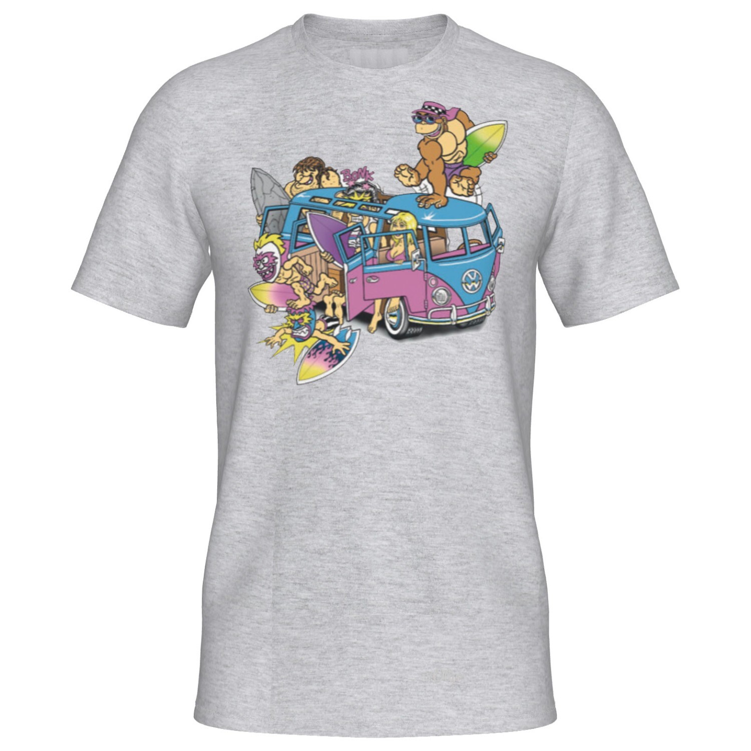 

Футболка Elkline Four Wheels To Freedom Vangoch, цвет Grey Melange