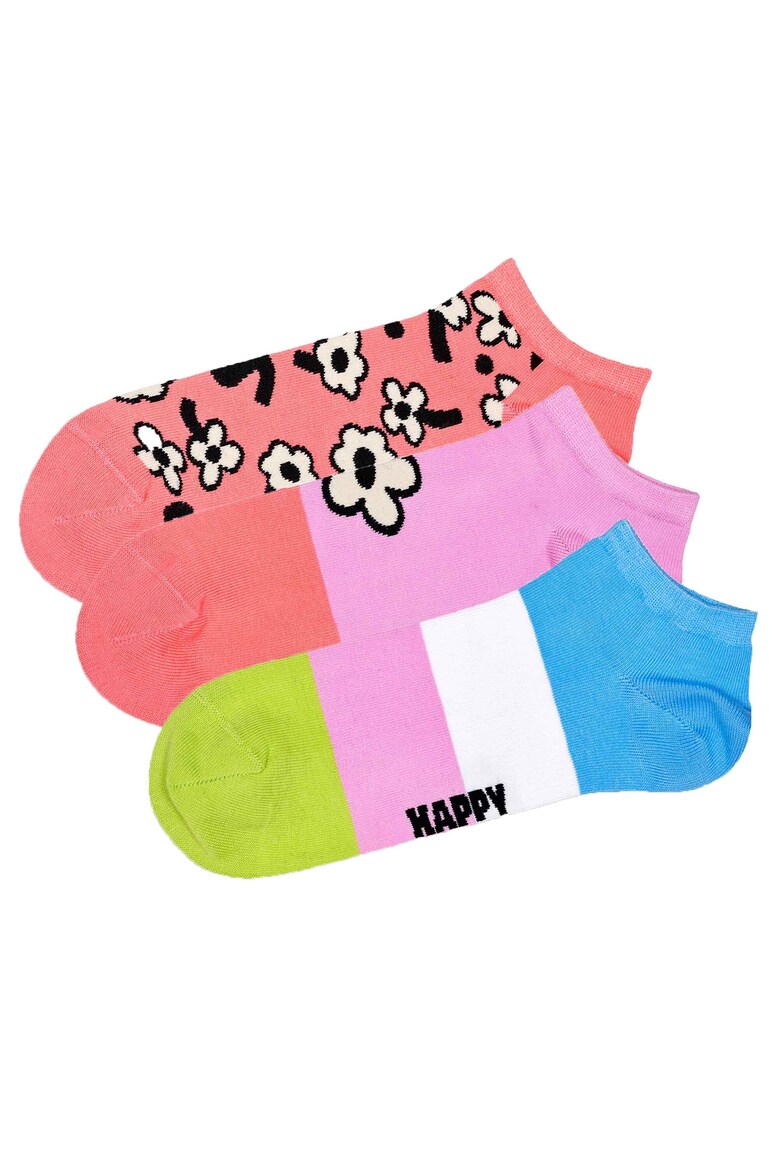 Носки до щиколотки — 3 пары Happy Socks, белый