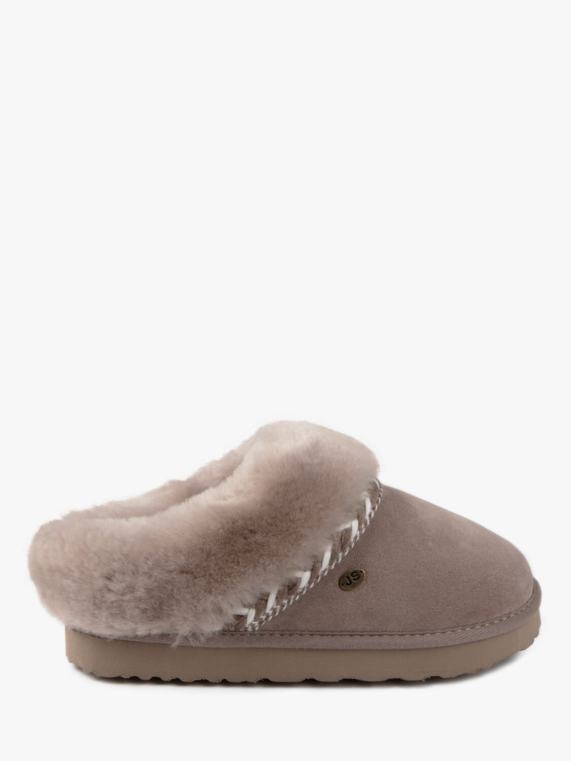 

Тапочки-мюли Phoebe Just Sheepskin, кофе с молоком