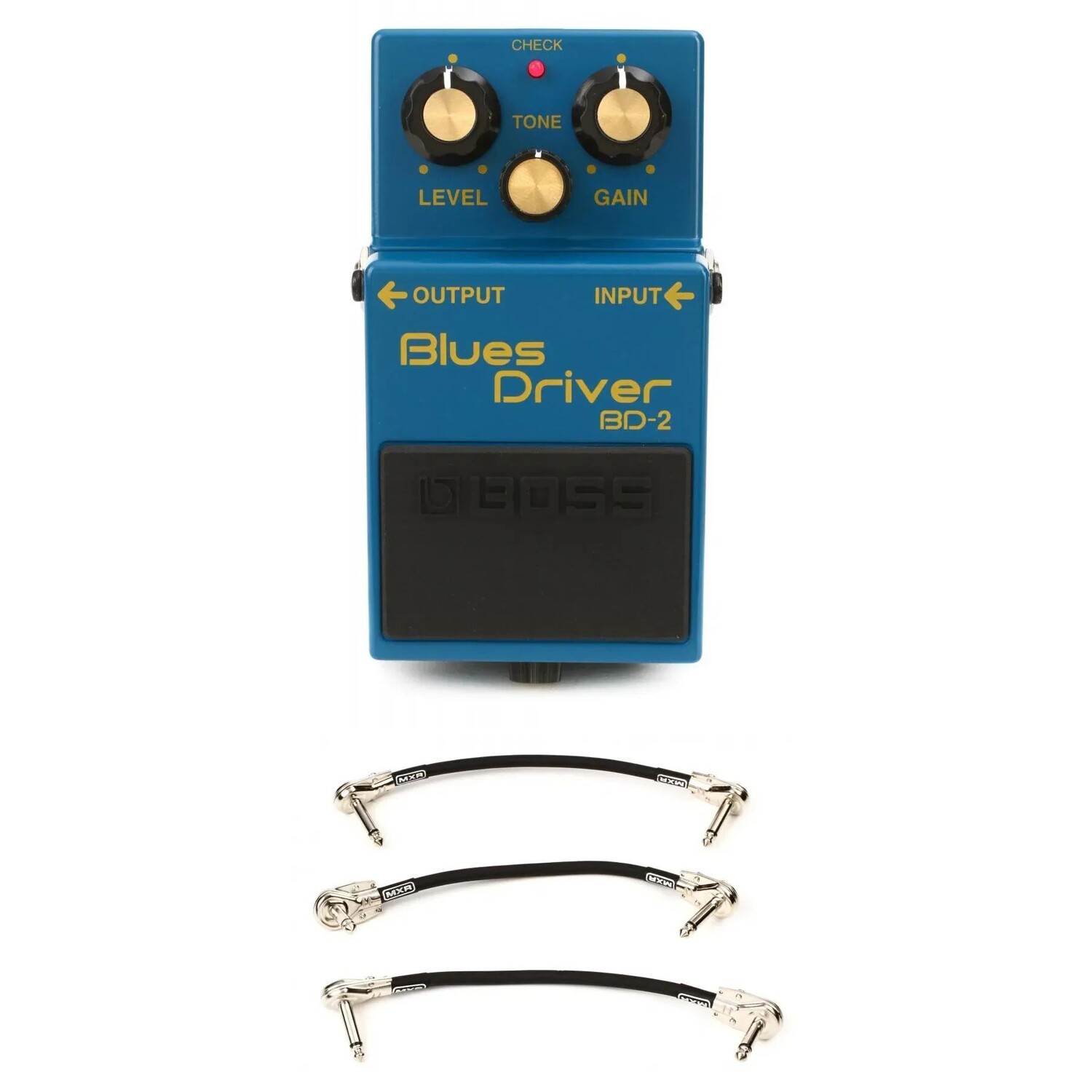 

Водительская педаль Boss BD-2 Blues с 3 соединительными кабелями