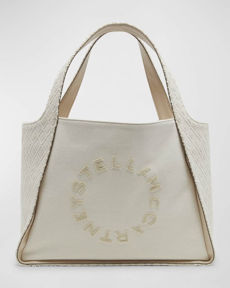 

Холщовая большая сумка с логотипом Stella McCartney