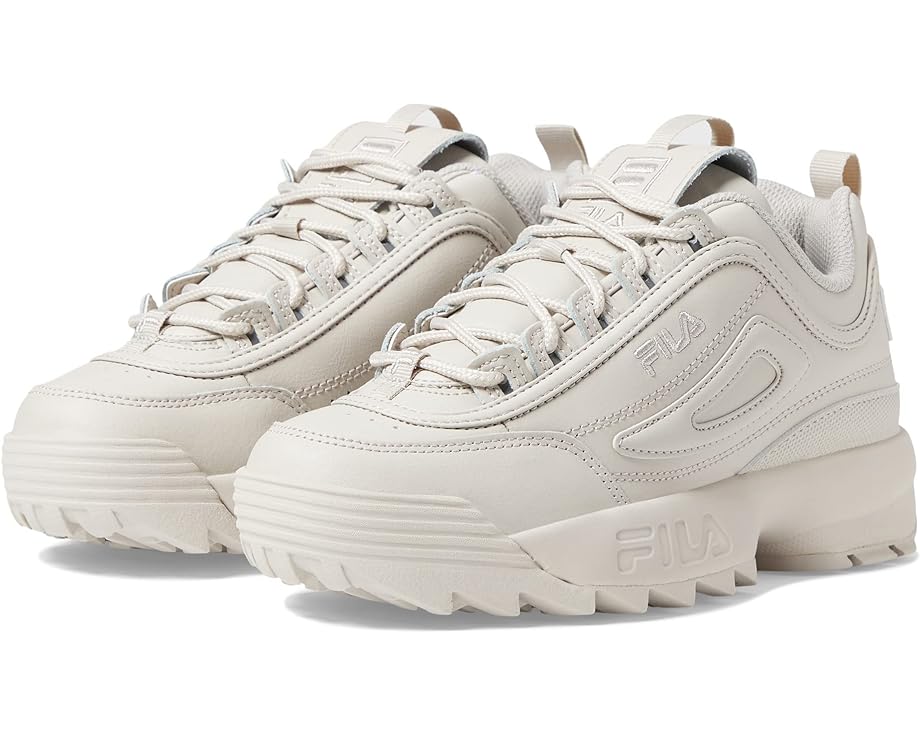 цена Кроссовки Fila Disruptor II Premium Fashion Sneaker, цвет Silver Gray/Silver Gray/White Sand
