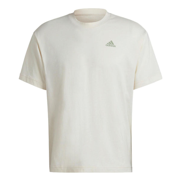 Футболка adidas Solid Color Logo Alphabet Round Neck Sports Short Sleeve White, мультиколор