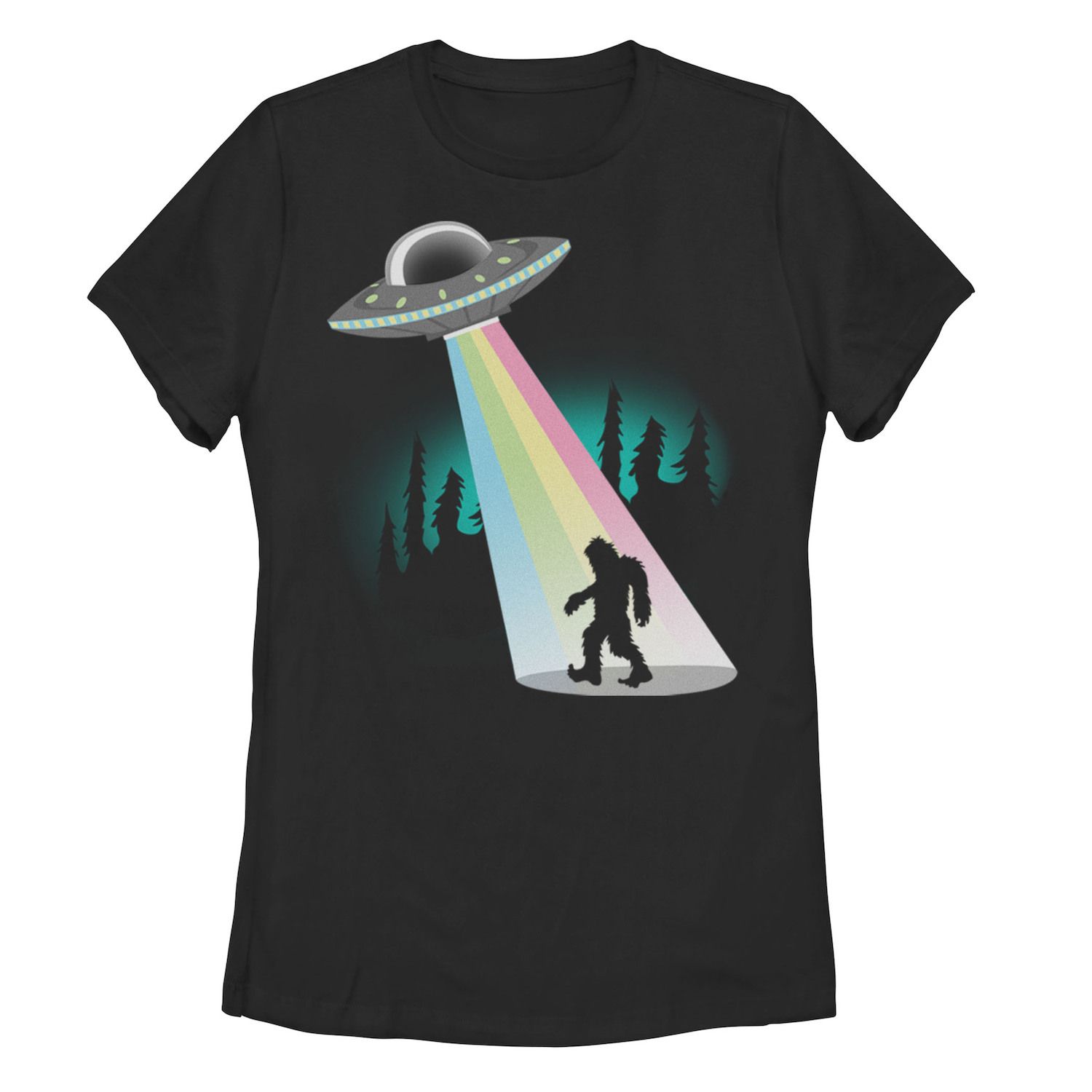Детская футболка с изображением похищения космического корабля Sasquatch детская футболка sasquatch с рисунком woodland creatures