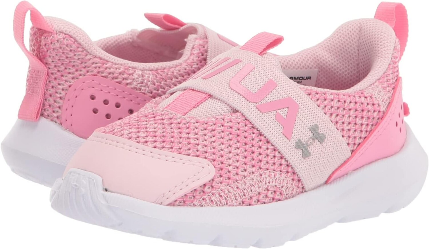 

Кроссовки Surge 3 Slip-On Under Armour, цвет Prime Pink/Flamingo/Metallic Silver