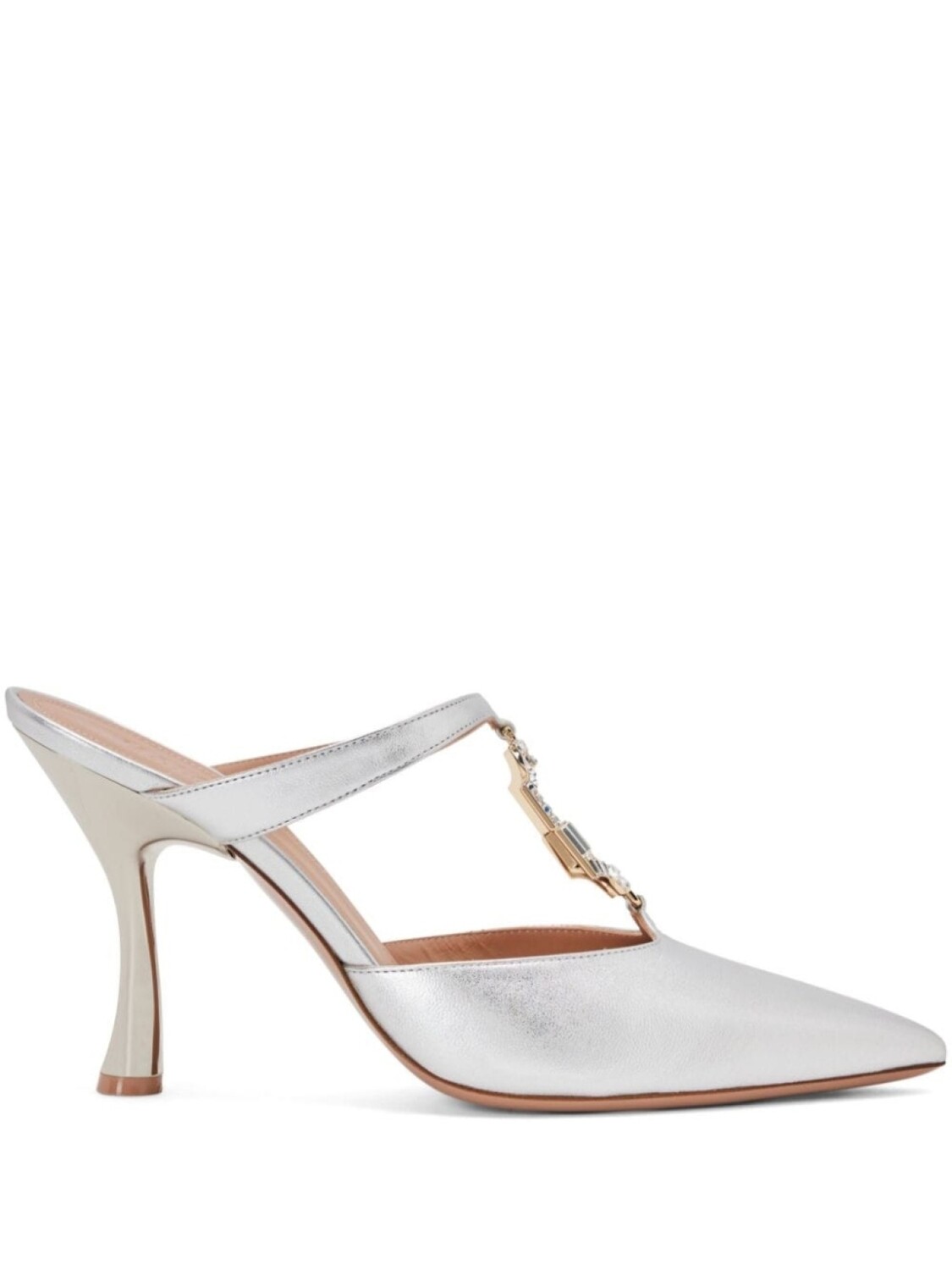 

Malone Souliers декорированные мюли, серебристый