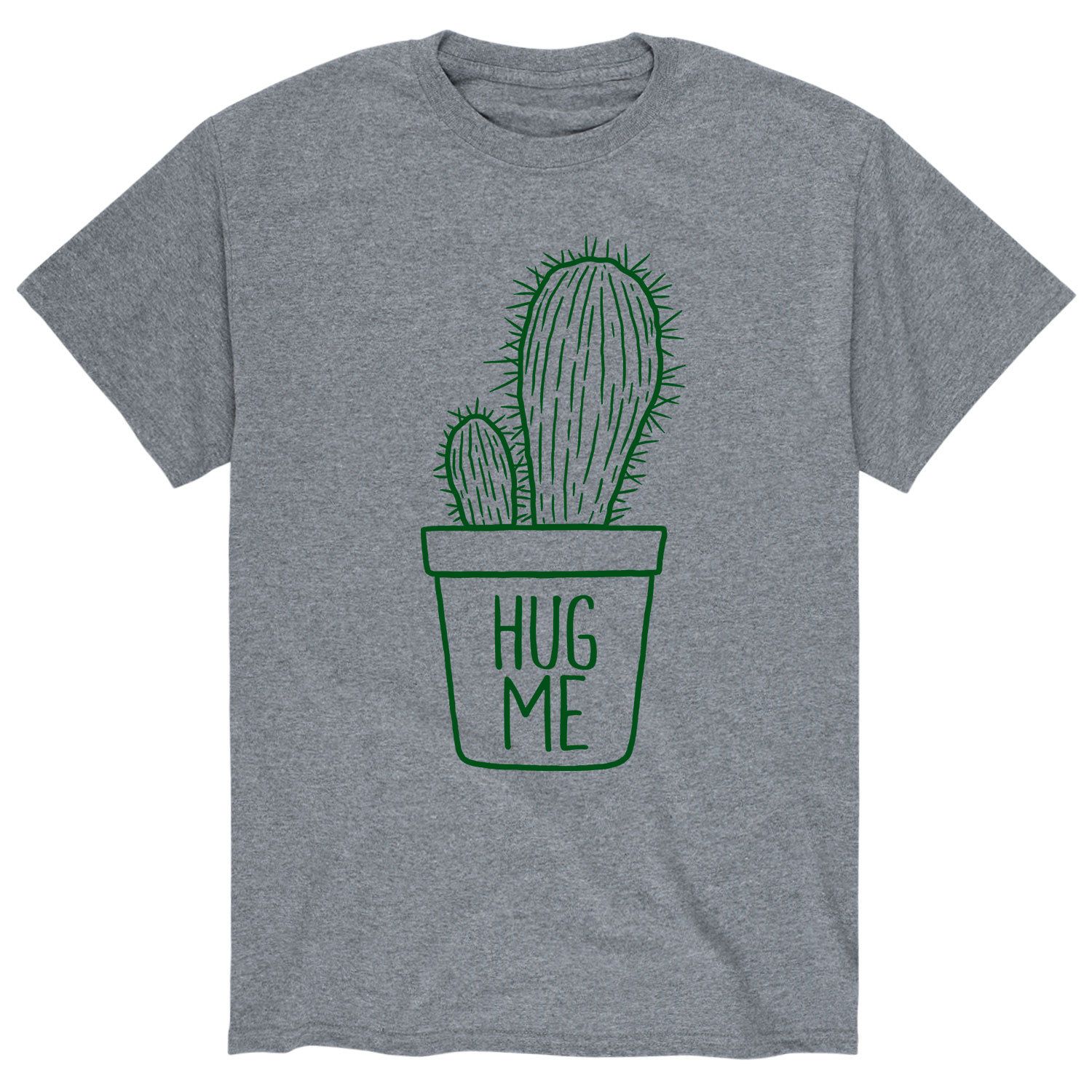 сумка кавайный кактус с надписью hug me зеленое яблоко Мужская футболка Hug Me кактус Licensed Character
