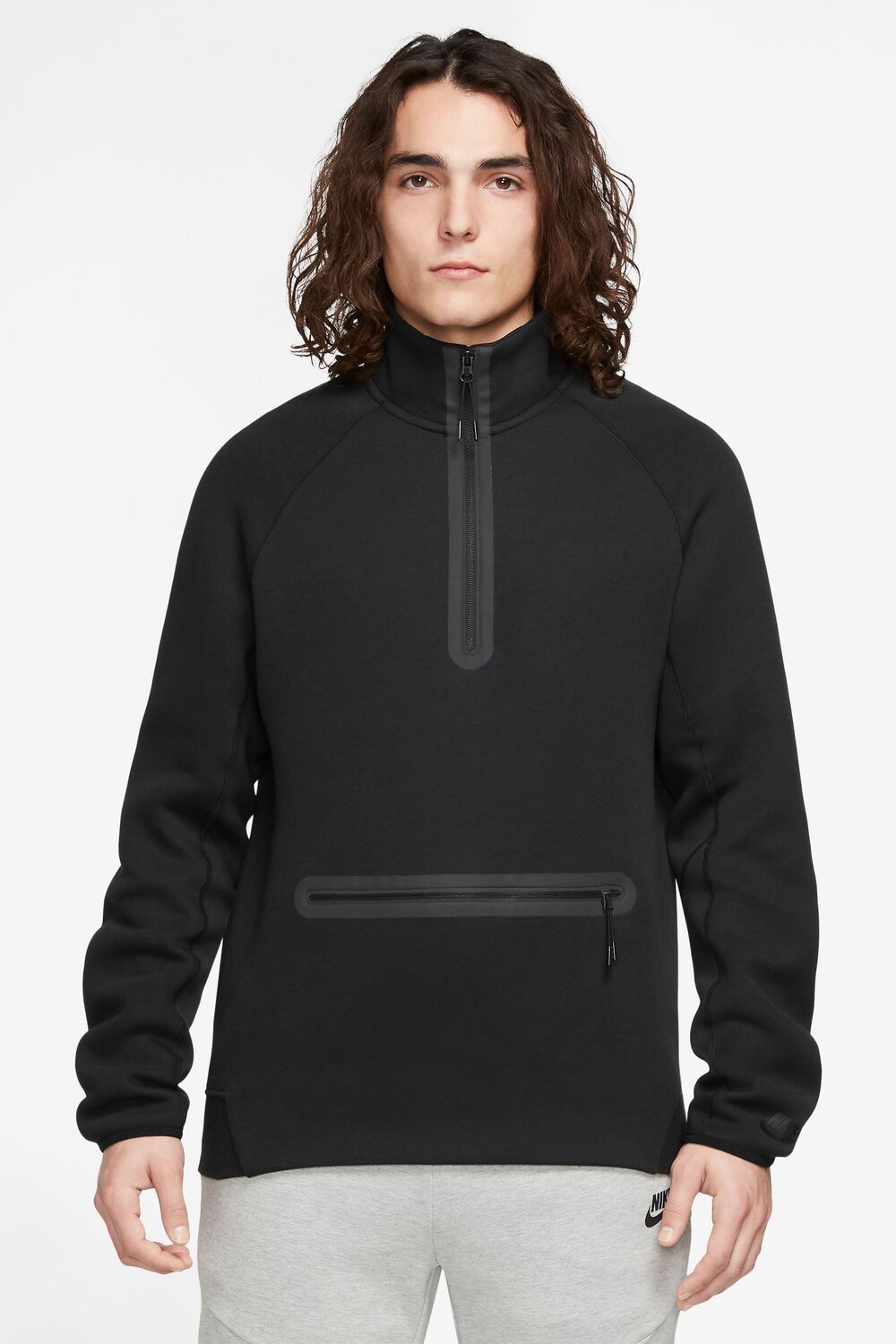 

Толстовка из технического флиса на молнии 1/2 Nike, черный