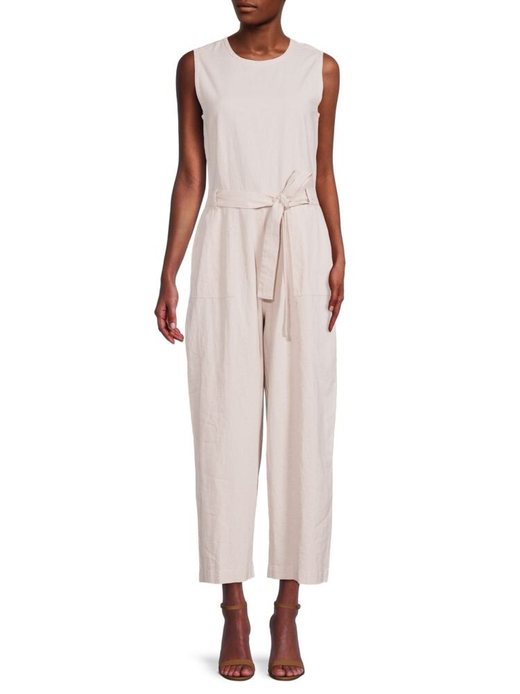 

Льняной комбинезон Saks Fifth Avenue, цвет Natural Cream