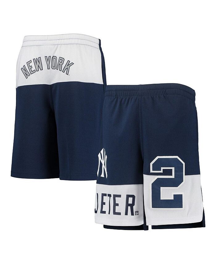 

Темно-синие шорты Big Boys Derek Jeter New York Yankees Pandemonium с именем и номером Outerstuff, синий