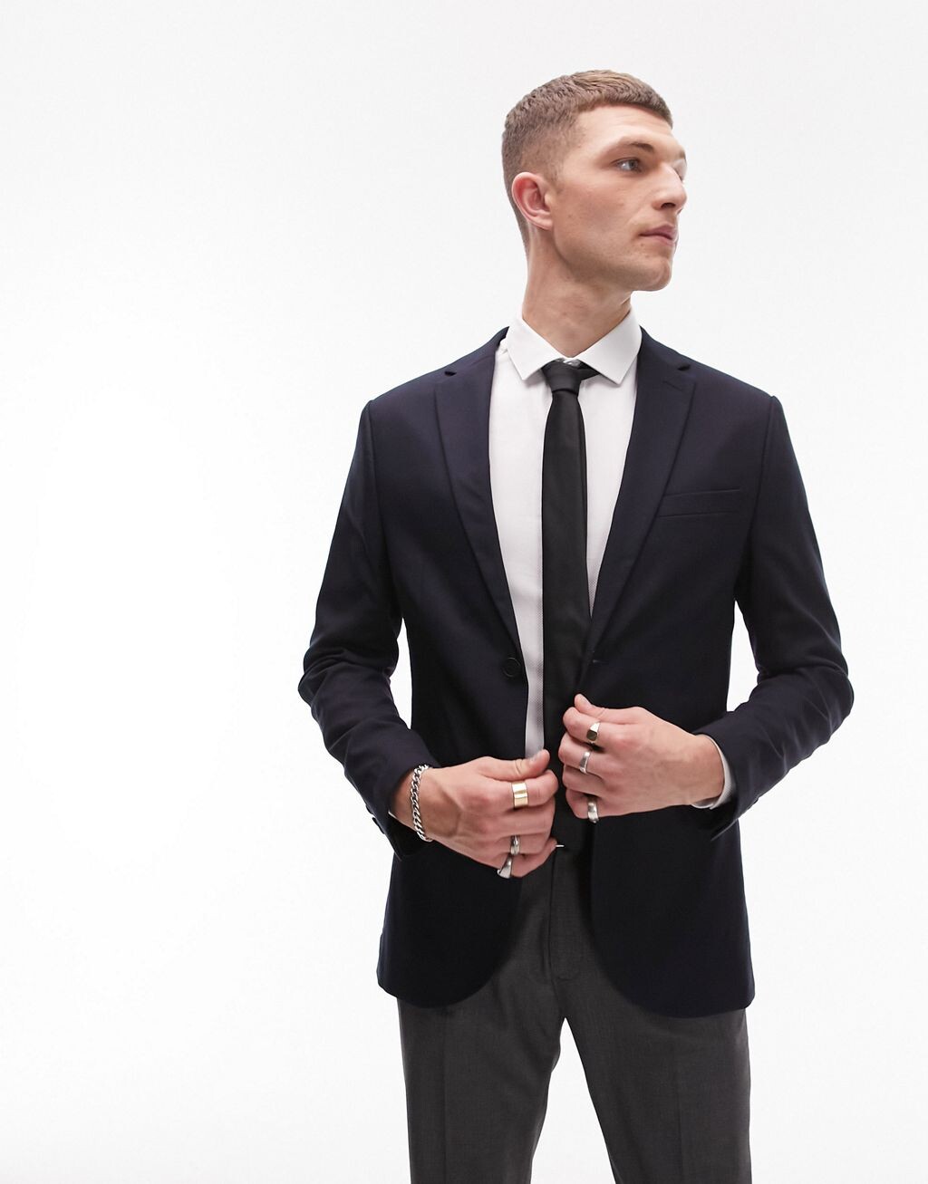 

Черный классический пиджак Topman