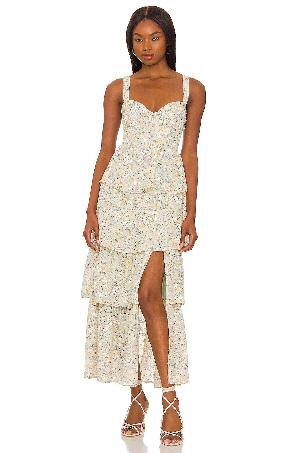 

Платье ASTR the Label Midsummer, цвет Light Mint Multi Floral