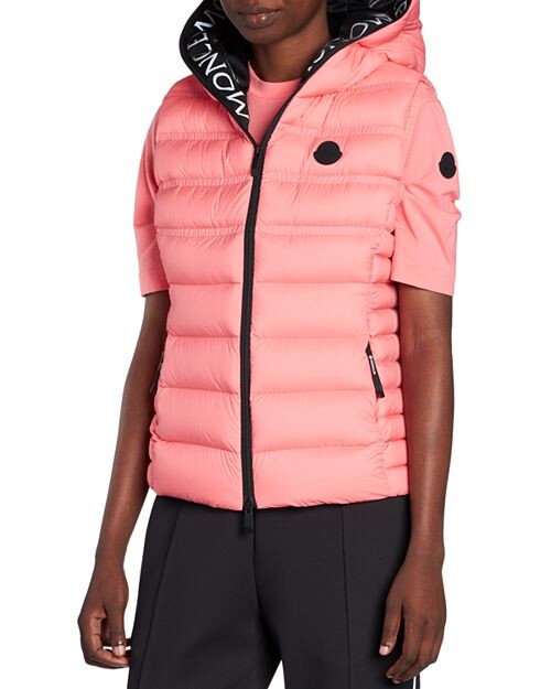 

Стеганый жилет Aliterse с капюшоном Moncler, цвет Red