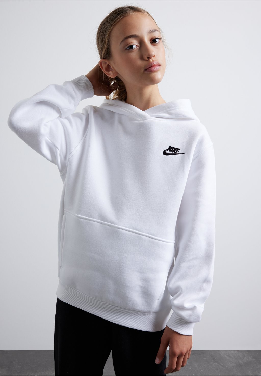 Толстовка CLUB UNISEX Nike Sportswear, цвет white/black