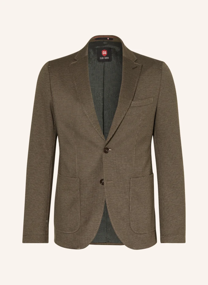 

Пиджак cuba slim fit из трикотажа Cg - Club Of Gents, коричневый