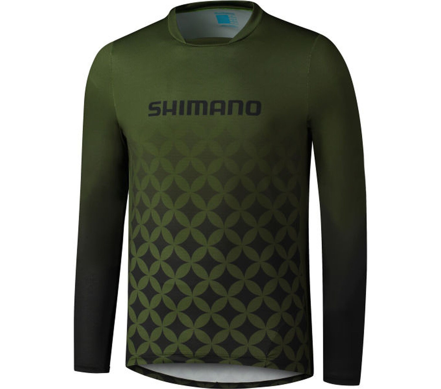 Рубашка SHIMANO Long Sleeve Jersey MYOKO L.S., хаки рубашка shimano long sleeve jersey warm printed myoko цвет zinfandel