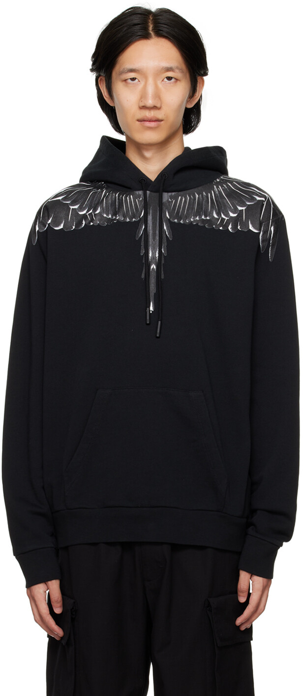 

Черный худи с принтом Marcelo Burlon County of Milan