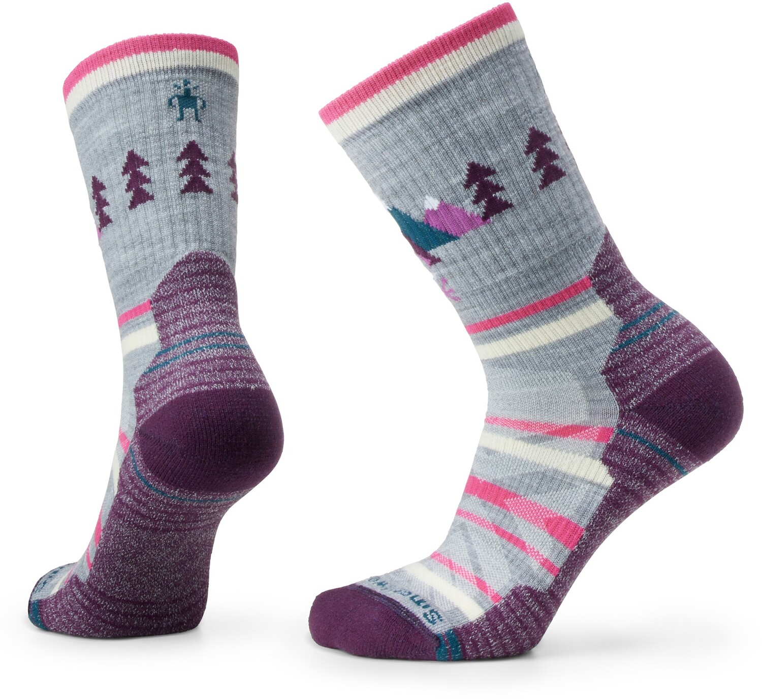 

Носки Hike Light Cushion Under Stars Crew, женские Smartwool, серый