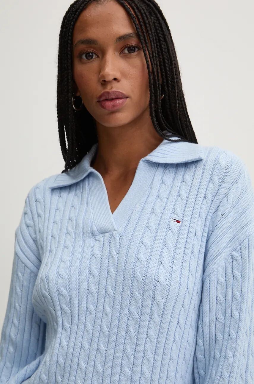 

Хлопковый свитер Tommy Jeans, синий