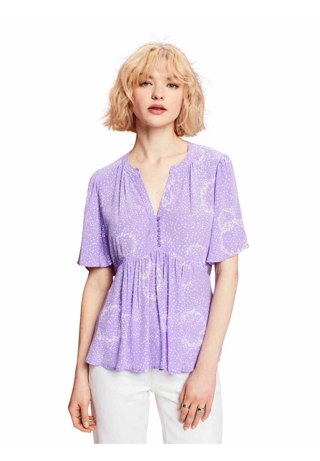 Блуза Esprit, фиолетовый блуза esprit фиолетовый