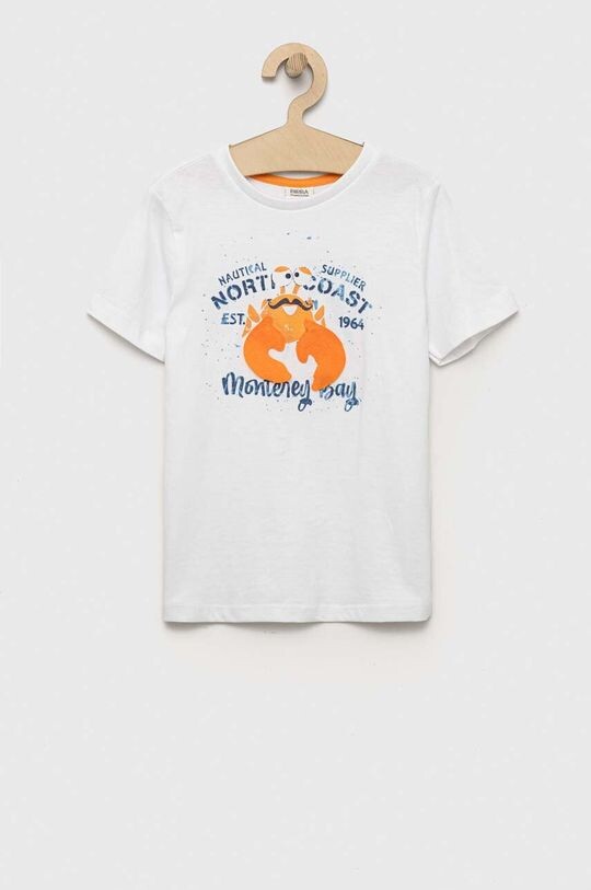 

Детская хлопковая футболка Birba&Trybeyond, белый