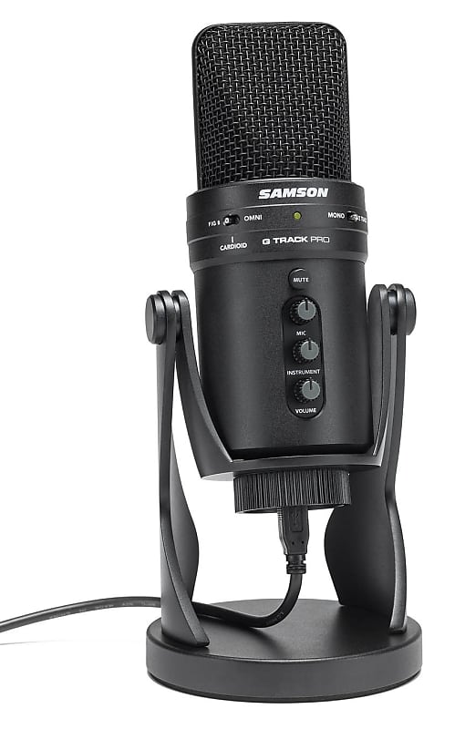 Микрофон Samson G-Track Pro USB Condenser Microphone микрофон студийный samson usb g track pro черный