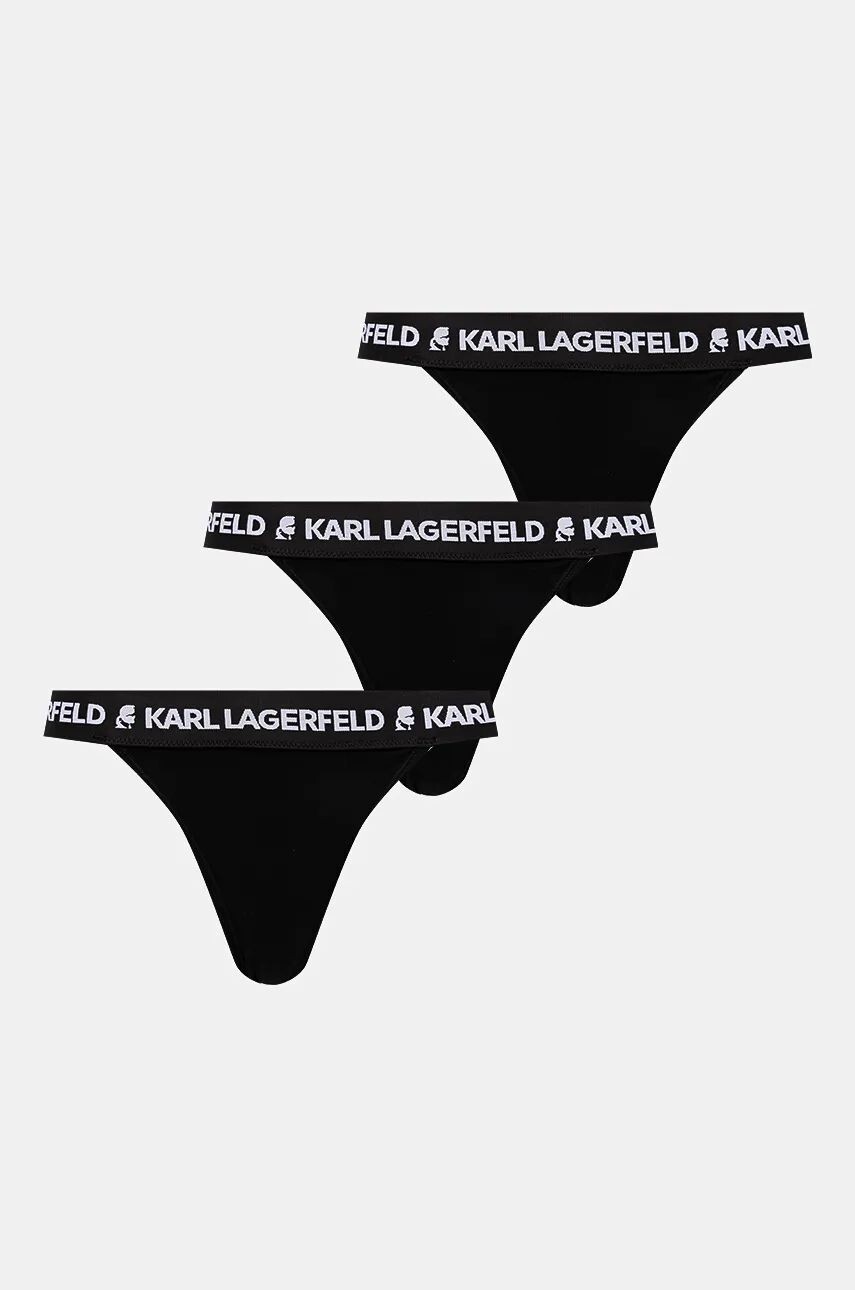 

Комплект бразильских трусов Karl Lagerfeld, 3 шт, черный
