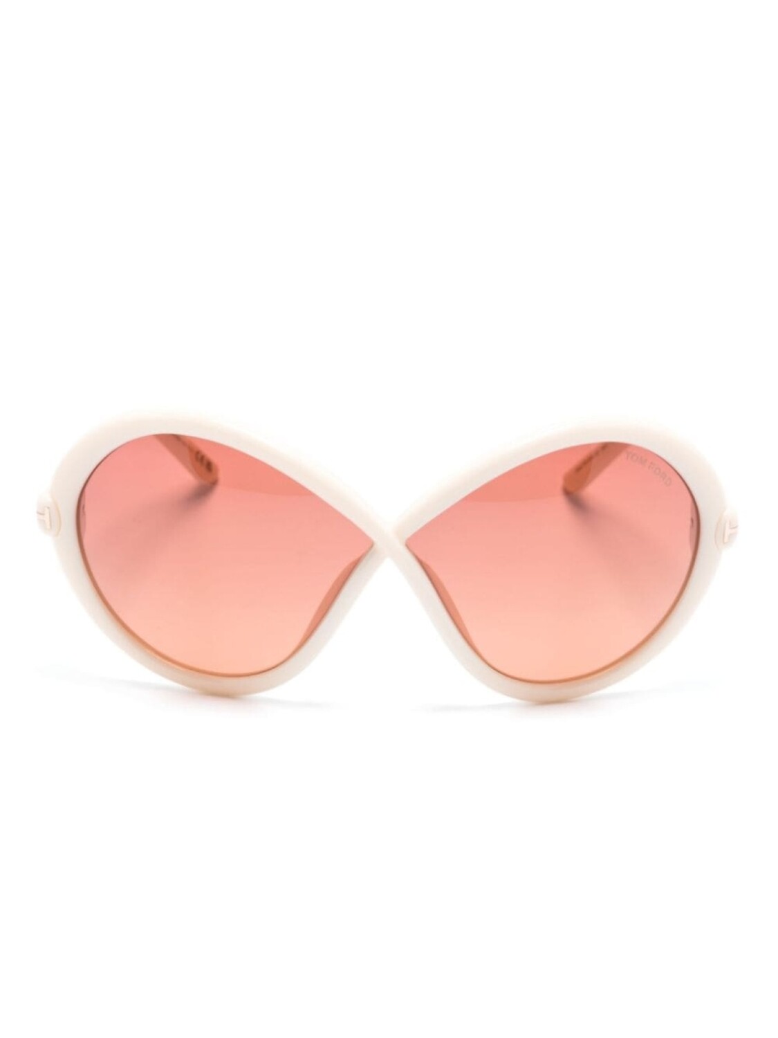 

TOM FORD Eyewear солнцезащитные очки Bettina в оправе 'бабочка', нейтральный цвет