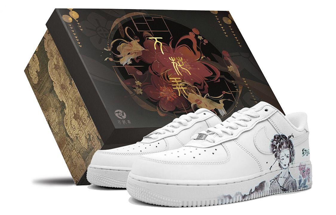 

Кроссовки для скейтбординга Air Force 1 женские, низкие, белые Nike