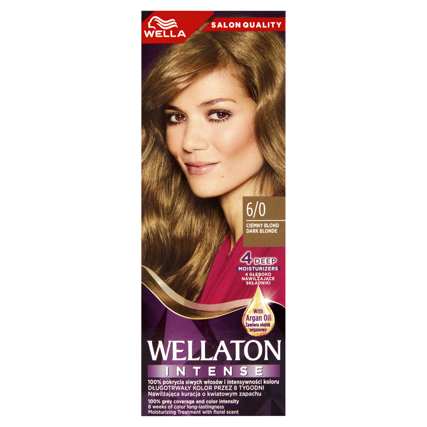Краска для волос 6/0 темно-русый wella wellaton intense Wella Ton Intense, 110 мл краска для волос luminance темно русый тон 7 65 165 мл