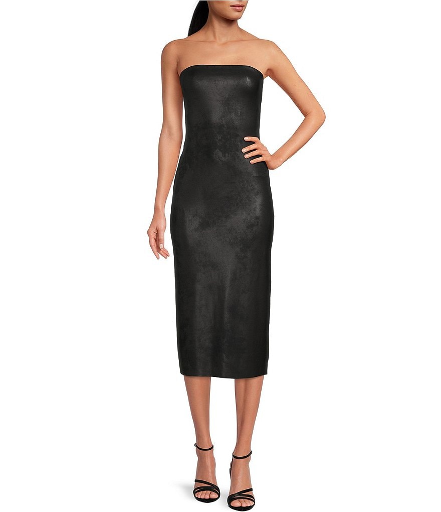 Платье-футляр без бретелек Gianni Bini Rue с эластичным покрытием, черный