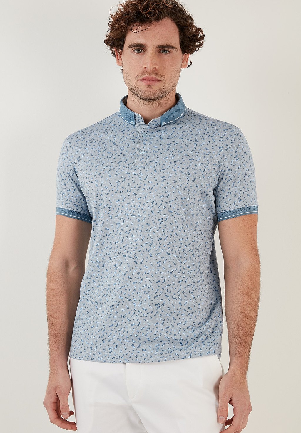 Рубашка-поло SLIM FIT Buratti, цвет light blue