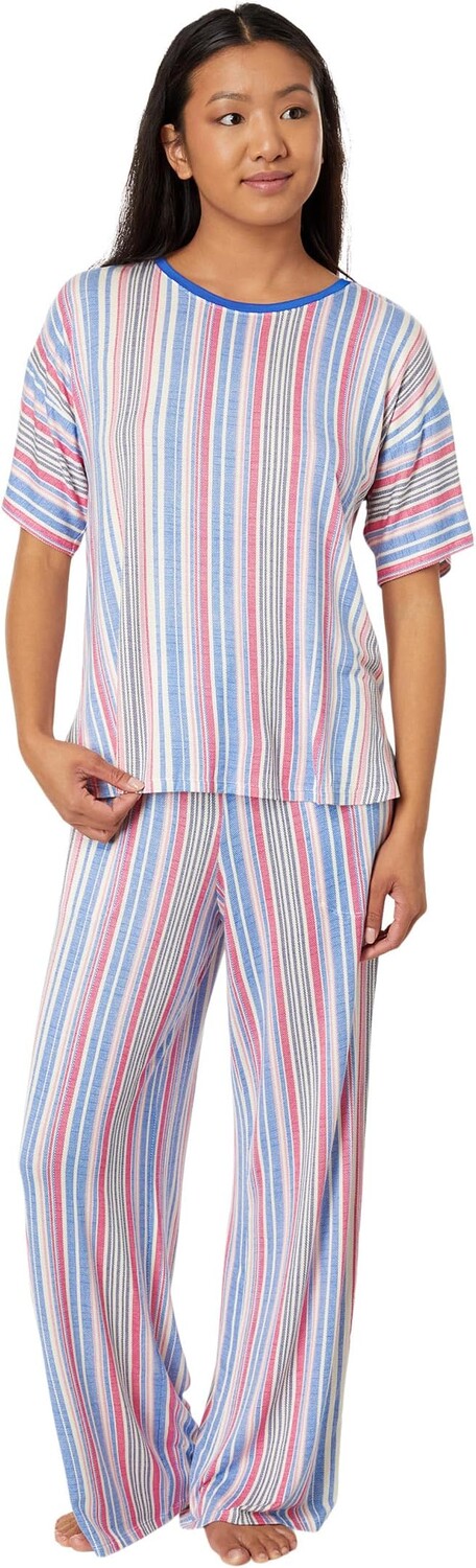 

Укороченная пижама с короткими рукавами Tommy Bahama, цвет Multi Stripe