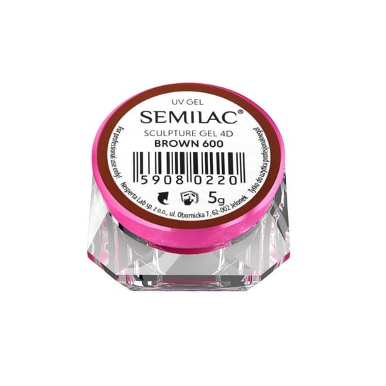 

Коричневый 5г Semilac 600 Sculpture Gel 4D –