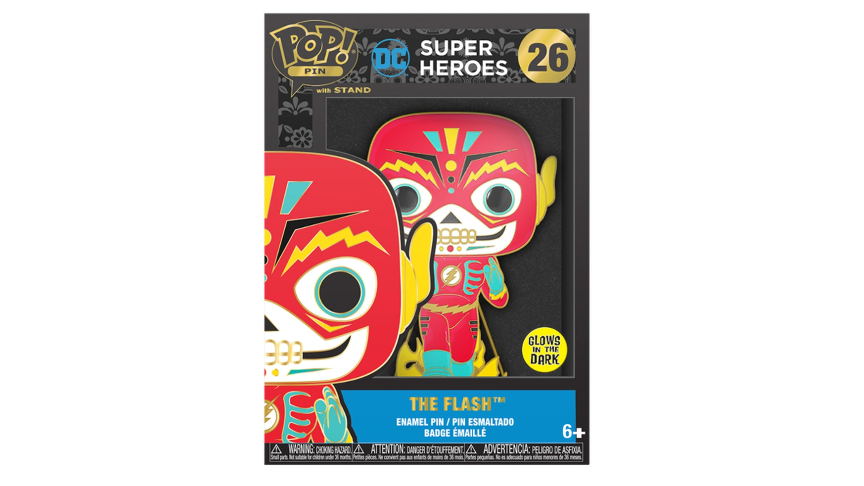 

Funko - Pop! DC Comics Pin The Flash (dia de los DC) (светится), 1 штука, в ассортименте