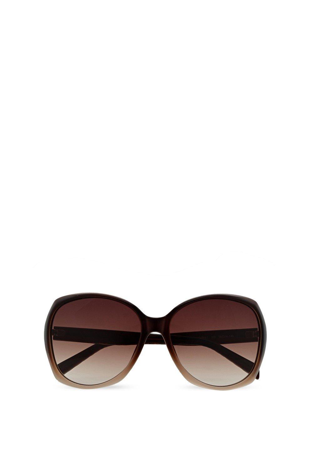 KM5055 Солнцезащитные очки Karen Millen, коричневый цена и фото
