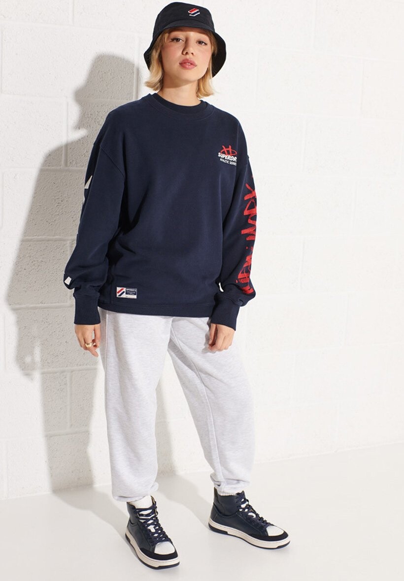 

Толстовка Superdry STRIKEOUT, темно-синий