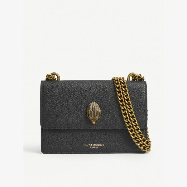 

Миниатюрная кожаная сумка через плечо Shoreditch Kurt Geiger London, черный