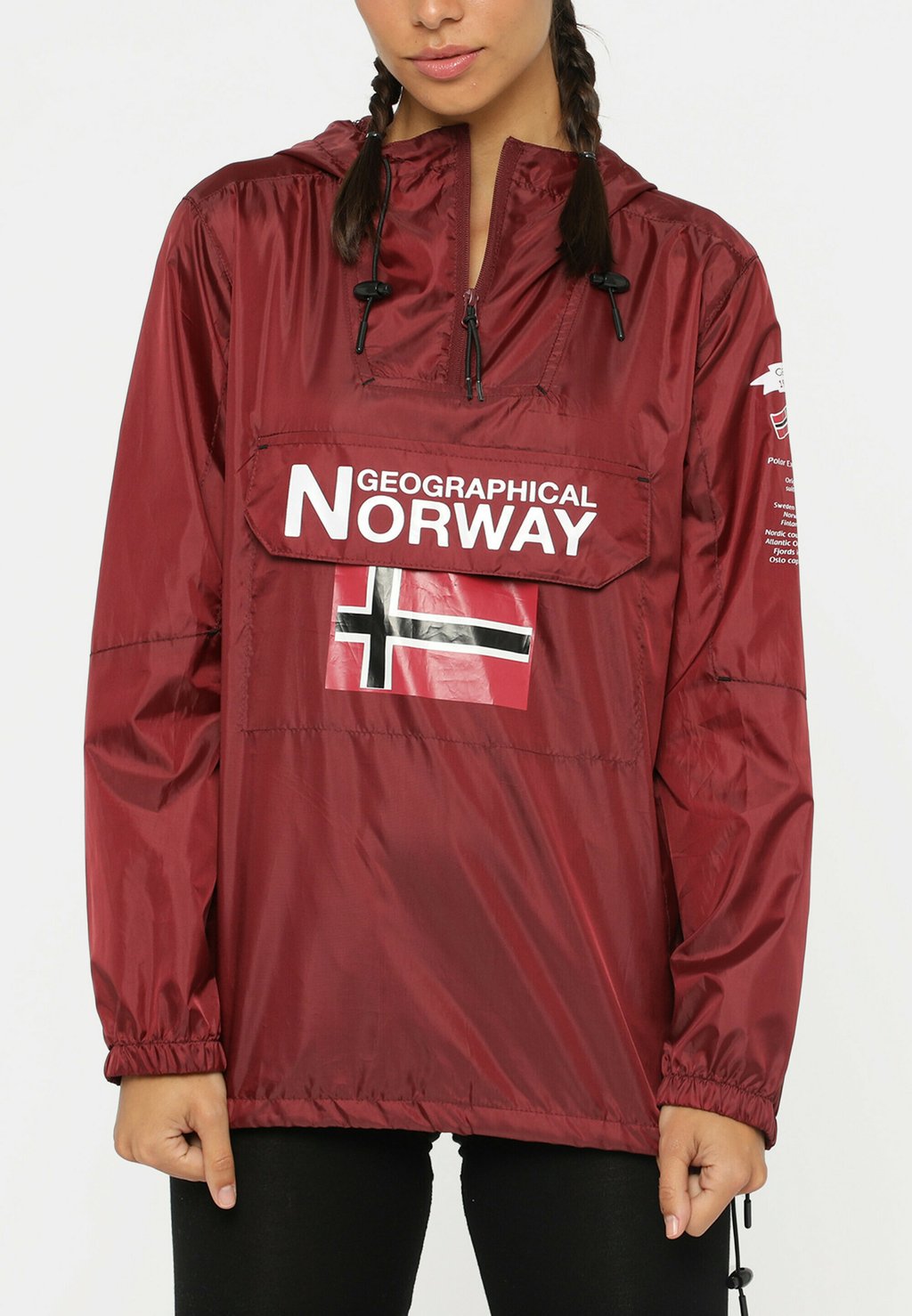 Легкая куртка Geo Norway, цвет burgundy