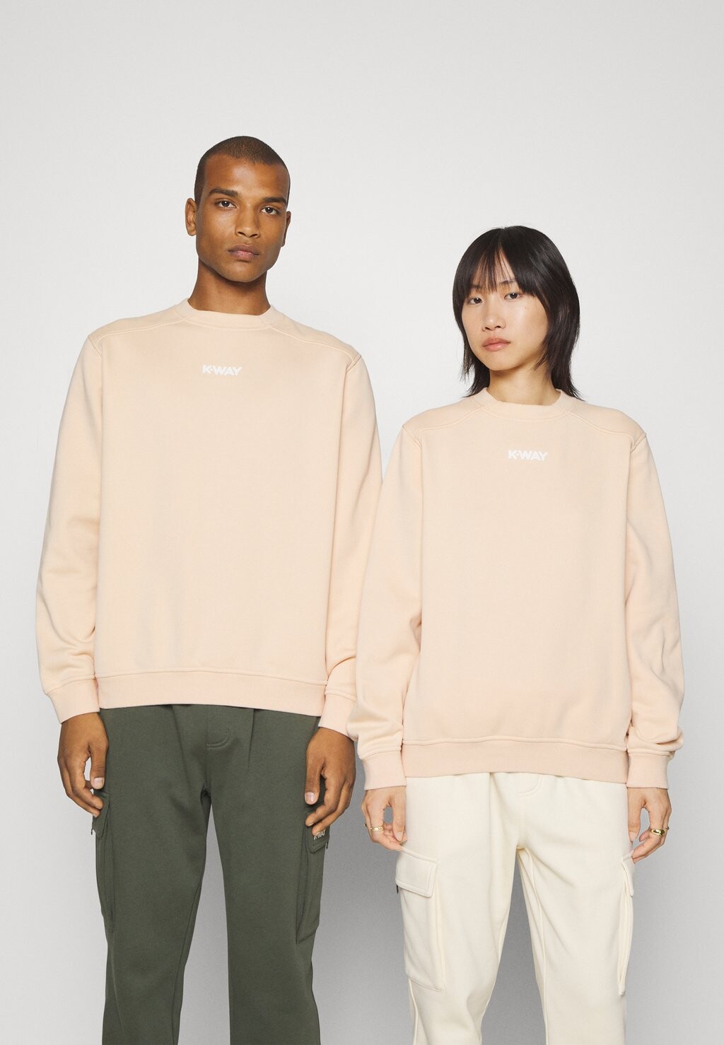 

Толстовка ЭКСКЛЮЗИВ RUPERT BRUSHED UNISEX K-Way, розовый янтарь