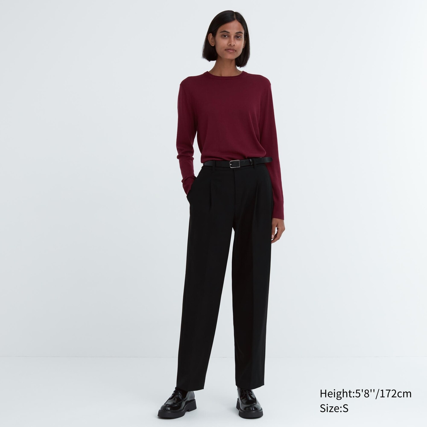 

HEATTECH Брюки со складками (длинные) Uniqlo, черный