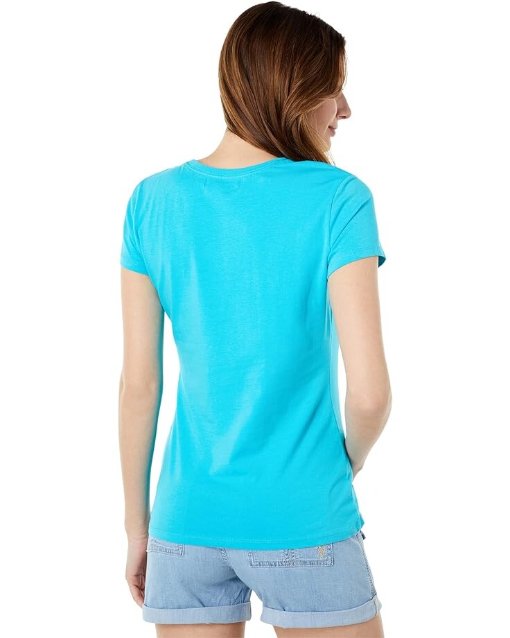 

Футболка U.S. POLO ASSN. Stretch Crew Neck Tee, цвет Scuba Blue