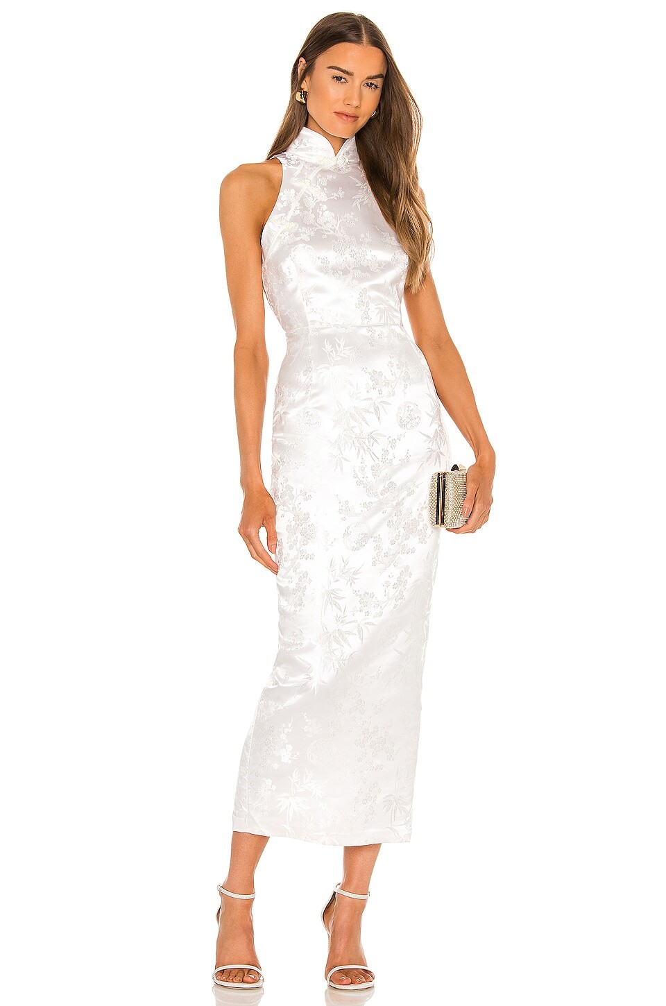 

Платье SAU LEE Jill Chinese Jacquard Pencil, белый