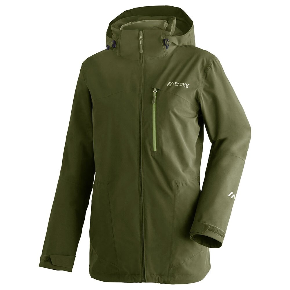 

Куртка Maier Sports Ribut Long W Full Zip Rain, зеленый