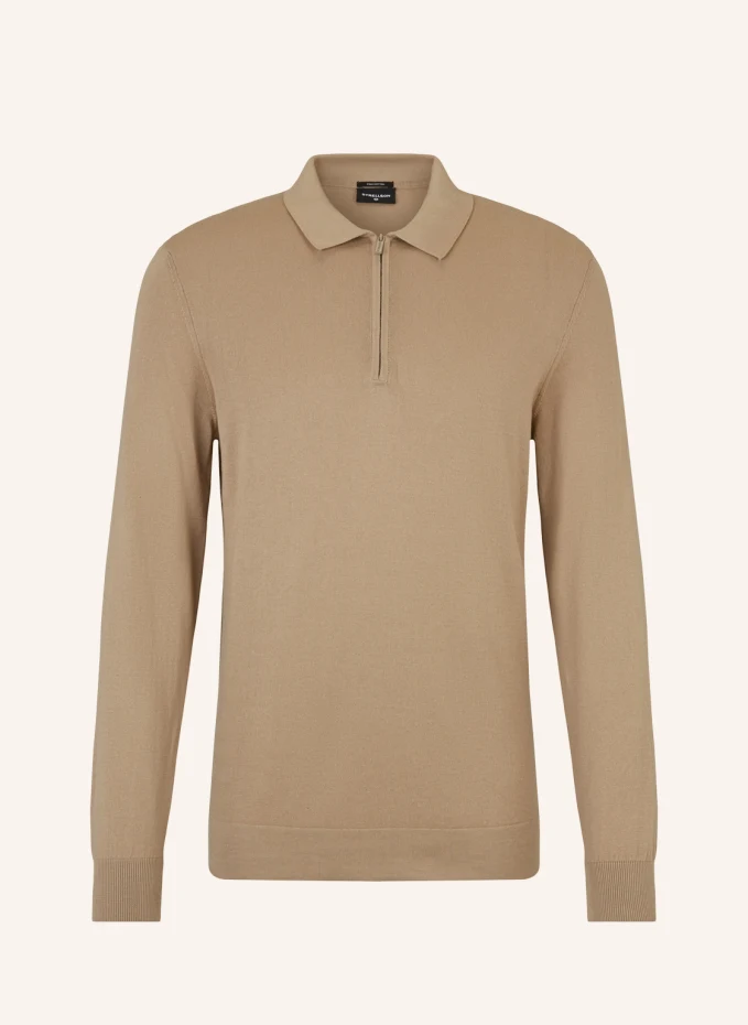 цена Рубашка-поло long sleeve polo shirt vincent, черная Strellson, коричневый