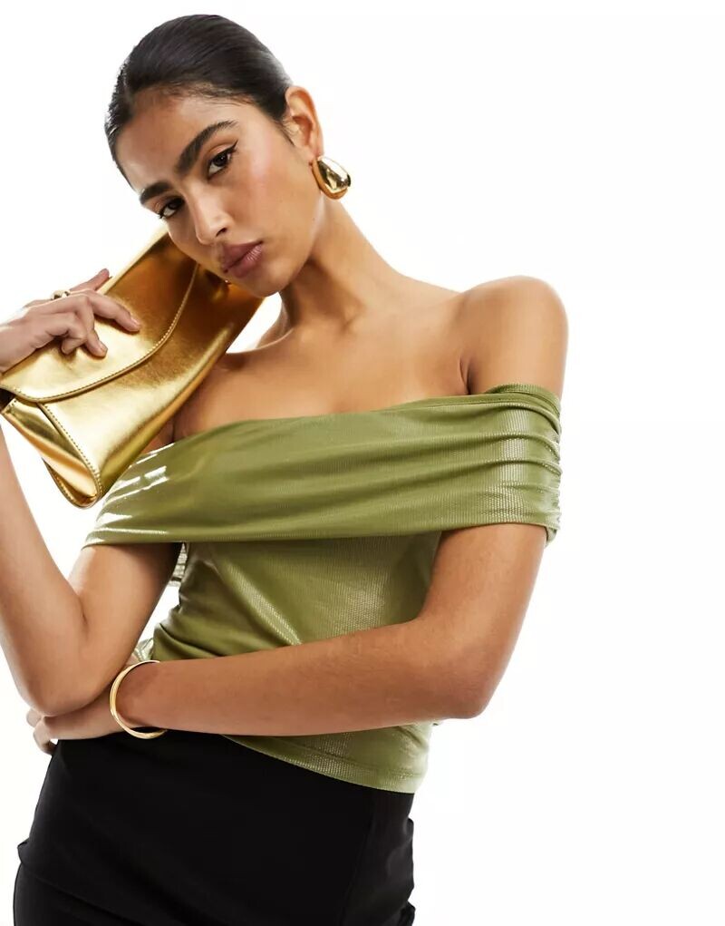 

Цвет хаки с пайетками ASOS Design
